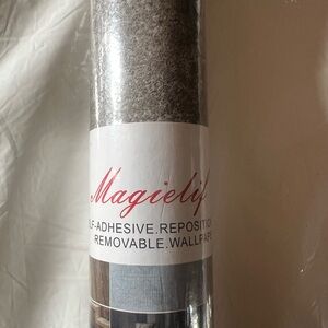 Cement Gray Self-Adhesive Repositionable Removable Wallpaper 15.75x196.85”